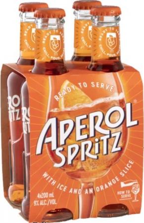 Aperol - Spritz NV (200ml 4 pack) (200ml 4 pack)