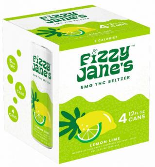 Fizzy Janes Lemon Lime Thc 5mg 4pk Cans (4 pack cans) (4 pack cans)