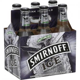Smirnoff - Ice Triple Black (6 pack bottles) (6 pack bottles)
