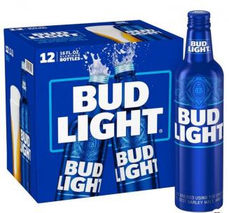 Bud Light Aluminum 12 pk bottles (12 pack 16oz cans) (12 pack 16oz cans)