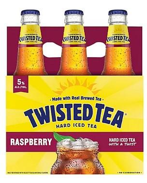 Twisted Tea - Raspberry Iced Tea (6 pack bottles) (6 pack bottles)
