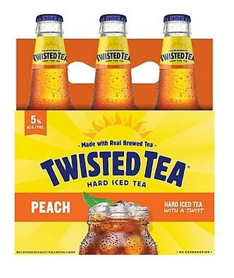 Twisted Tea - Peach Iced Tea (6 pack bottles) (6 pack bottles)